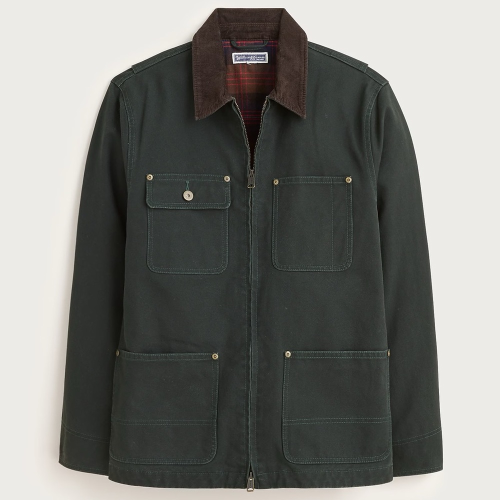 J CREW Wallace & Barnes Wallace & Barnes duck canvas utility jacket S $238 CL889